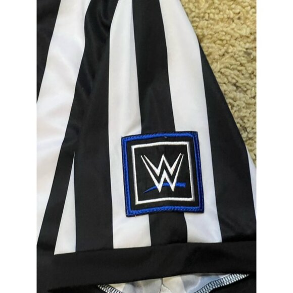 WWF WWE Referee Shirt Blue Logo Friday Night Smackdown Size XL XLarge Worn - Picture 4 of 5